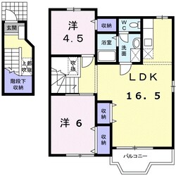 中川原駅 徒歩13分 2階の物件間取画像